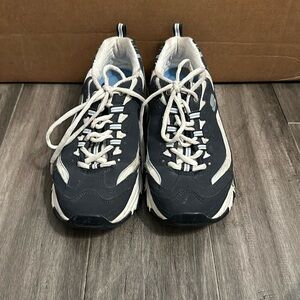Skechers Tennis Shoes- navy and white